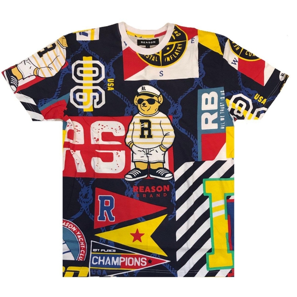 Men's "Sailor Bear" tee. Size Large.